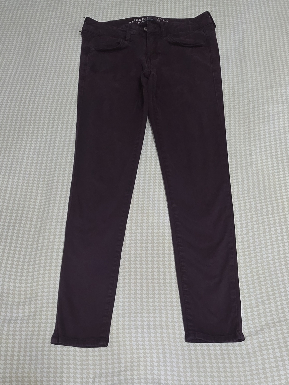 American Eagle Outfitters Women's Dark Plum Skinny Jeans